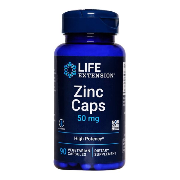 Zinc Caps, 50mg - 90 vcaps