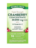 Nature's Truth Tripple Strength Cranberry Concentrate plus Vitamin C - 90 caps