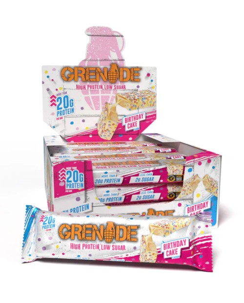 Protein Bars, Birthday Cake (EAN 5060221208055) - 12 x 60g